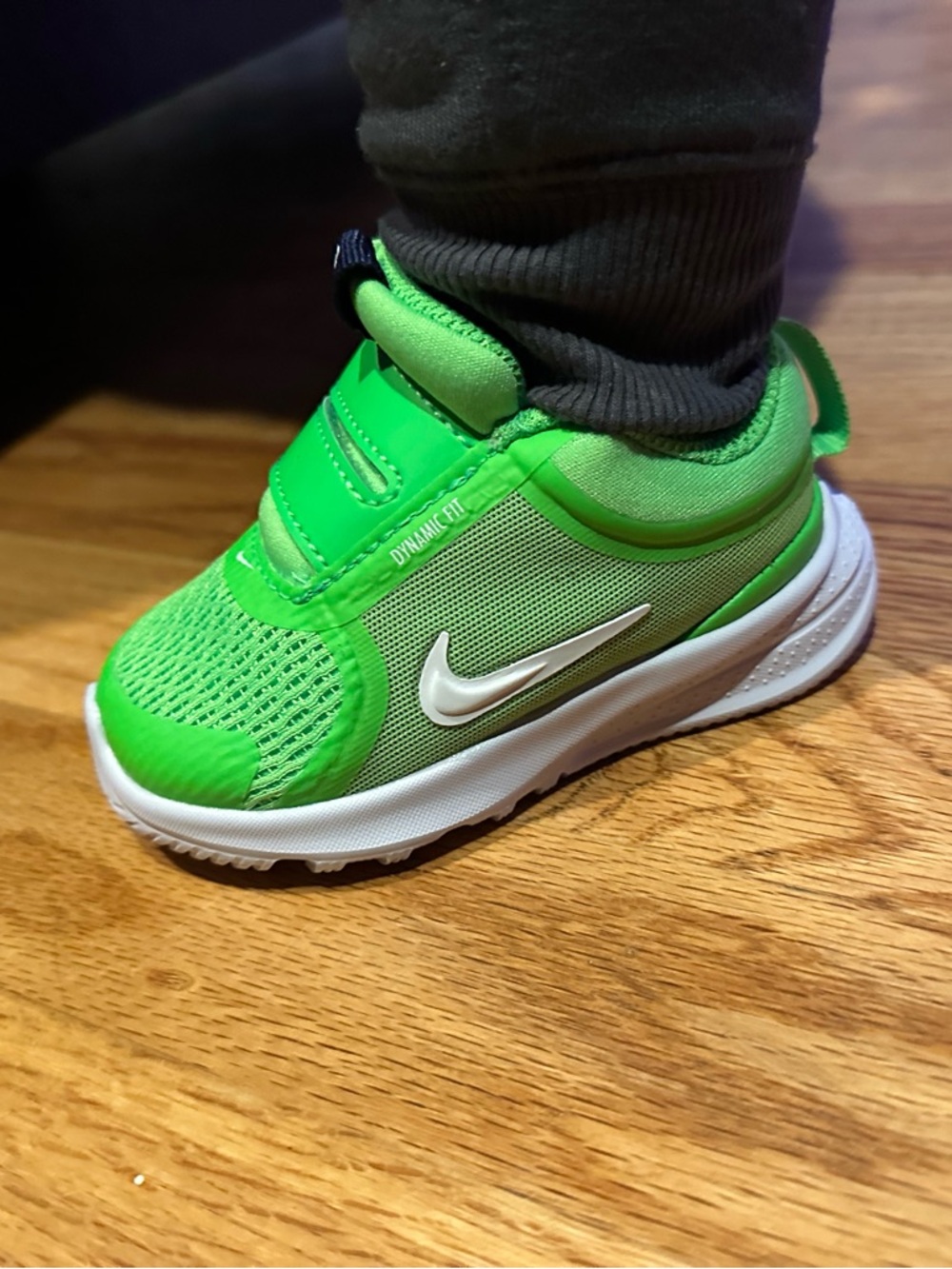 Nike Kids' Green Lightweight Slip-On Sneakers